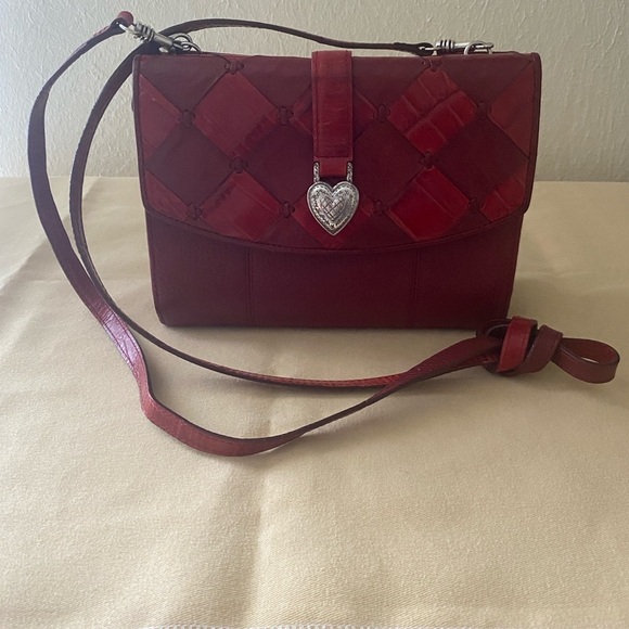 Brighton Handbags - Beautiful and Elegant Brighton Red Leather Women's Bag